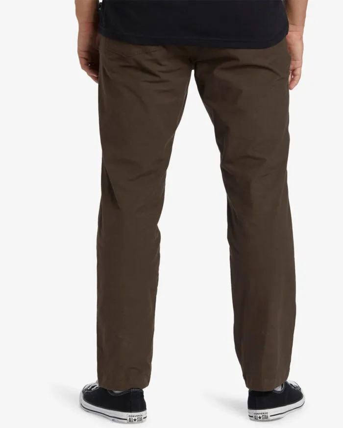 Billabong ADiv Surftrek Plus Organic Elastic Waist Pants Coffee Mens Bottoms Billabong ADiv Surftrek Plus Organic Elastic Waist Pants Coffee Mens Bottoms