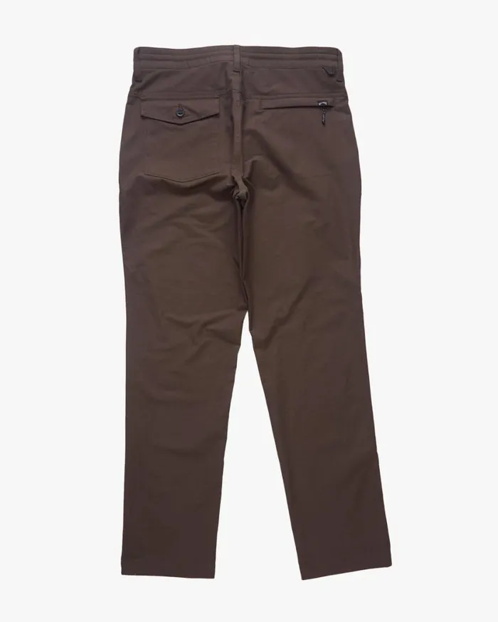 Billabong ADiv Surftrek Plus Organic Elastic Waist Pants Coffee Mens Bottoms Billabong ADiv Surftrek Plus Organic Elastic Waist Pants Coffee Mens Bottoms