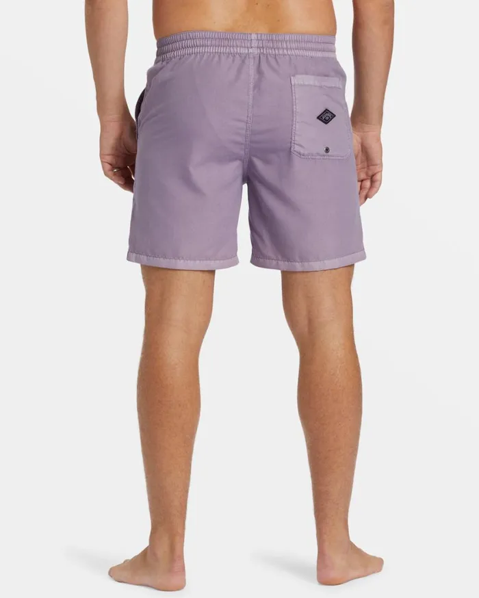 Billabong All Day Overdyed Layback 17034 Volley Shorts Purple Ash Mens Short Length 16034 8211 175034