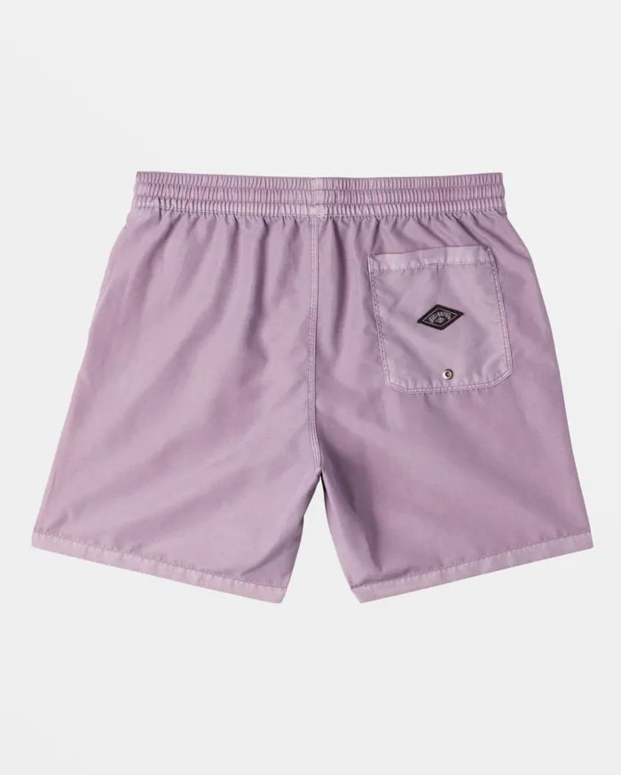Billabong All Day Overdyed Layback 17034 Volley Shorts Purple Ash Mens Short Length 16034 8211 175034