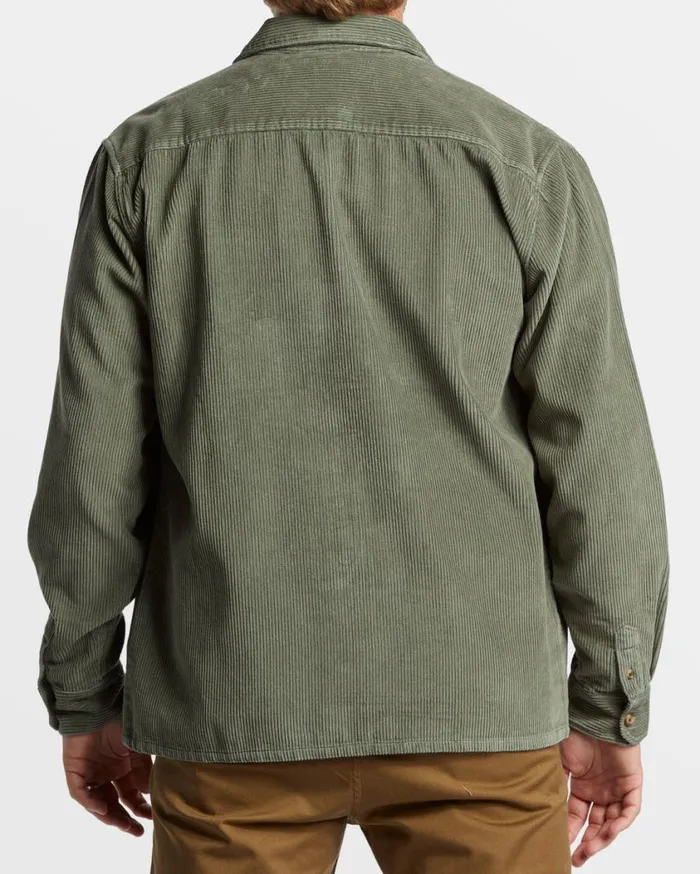 Billabong Bong Days Long Sleeve Cord Shirt Sage Mens Shirts Billabong Bong Days Long Sleeve Cord Shirt Sage Mens Shirts