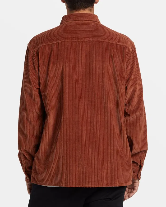 Billabong Bong Days Long Sleeve Shirt Rust Mens Shirts