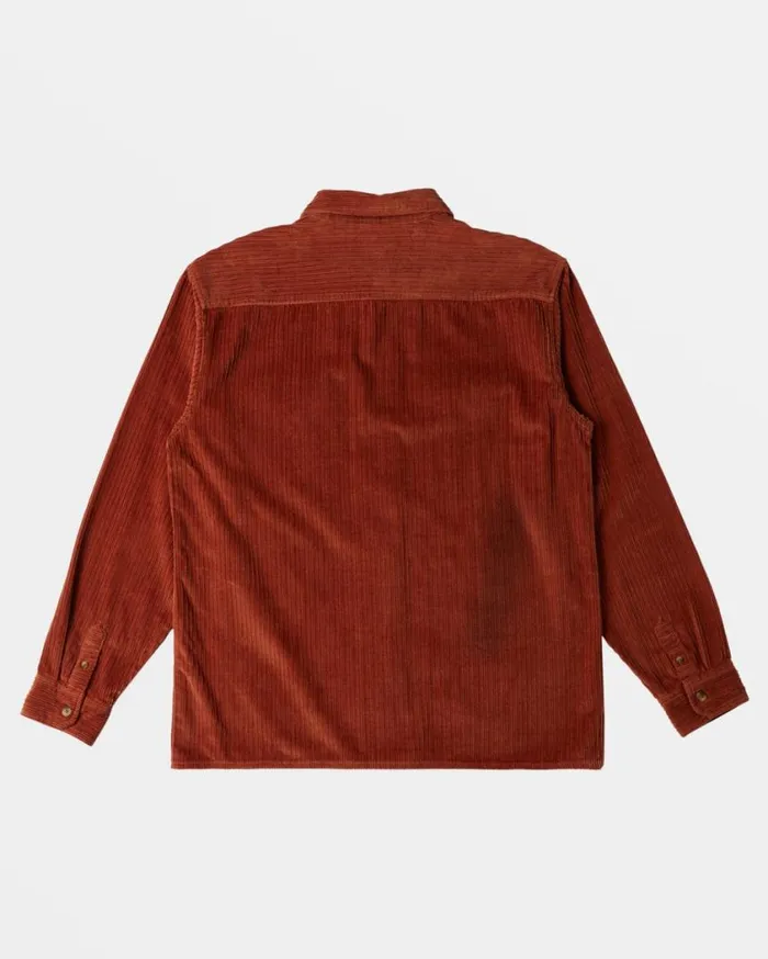 Billabong Bong Days Long Sleeve Shirt Rust Mens Shirts