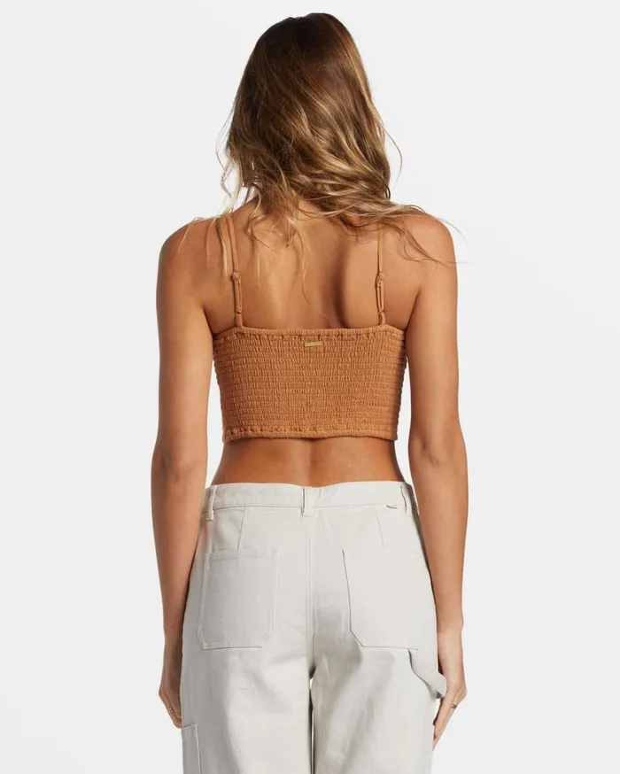Billabong By The Sea Crop Top Sandalwood Womens Tops