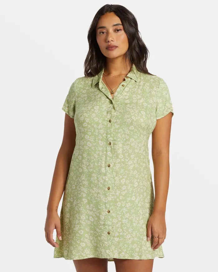 Billabong Cooler Days Mini Dress Willow Womens Dresses
