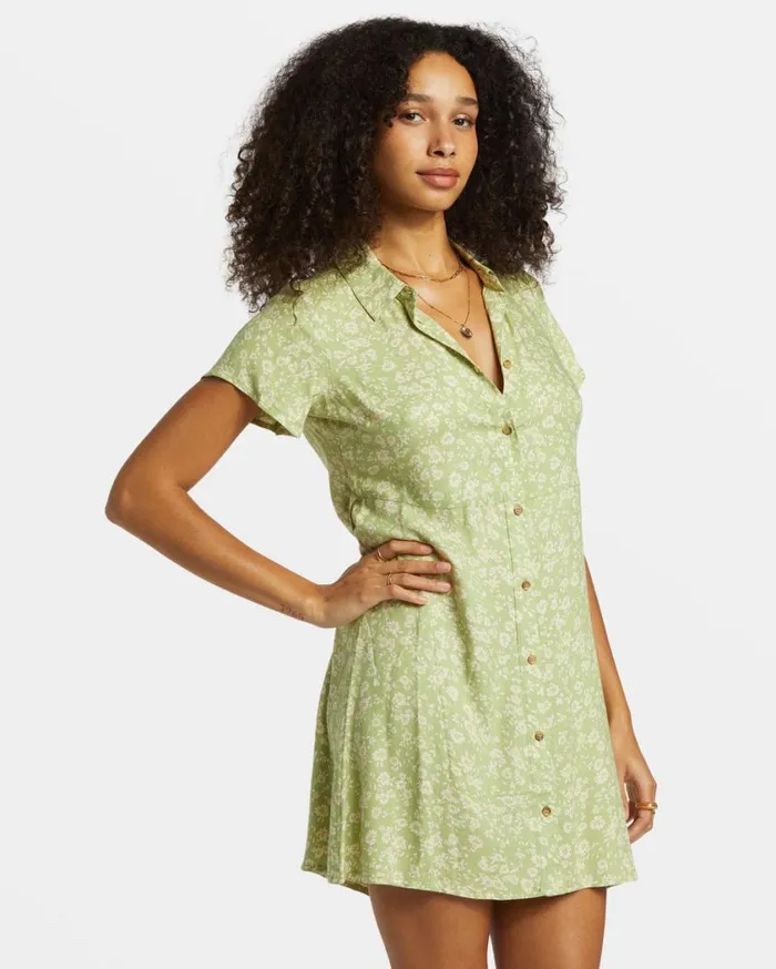 Billabong Cooler Days Mini Dress Willow Womens Dresses