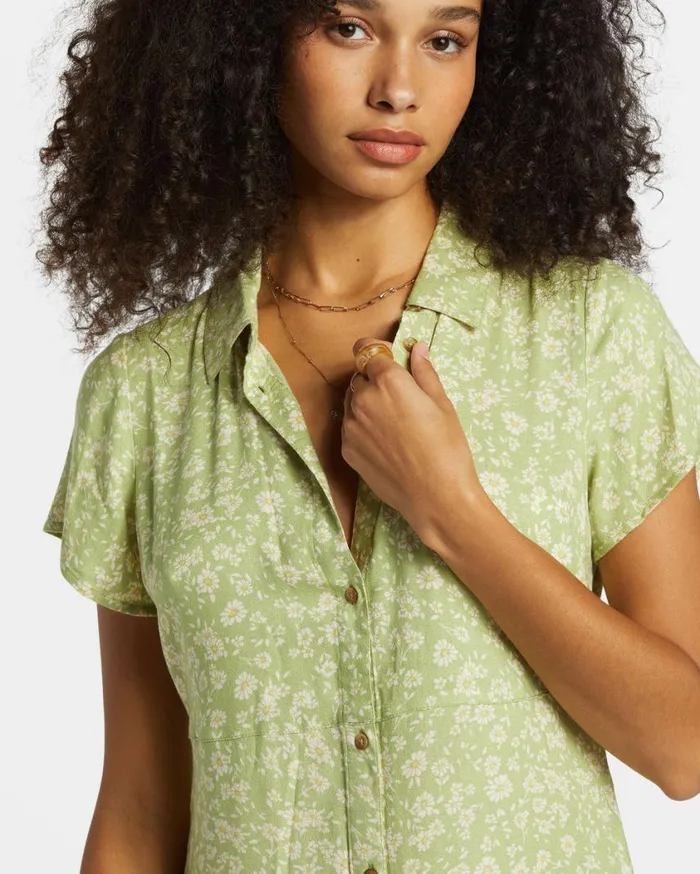 Billabong Cooler Days Mini Dress Willow Womens Dresses
