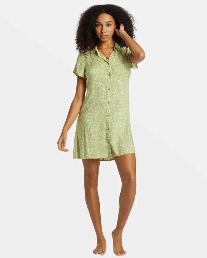 Billabong Cooler Days Mini Dress Willow Womens Dresses