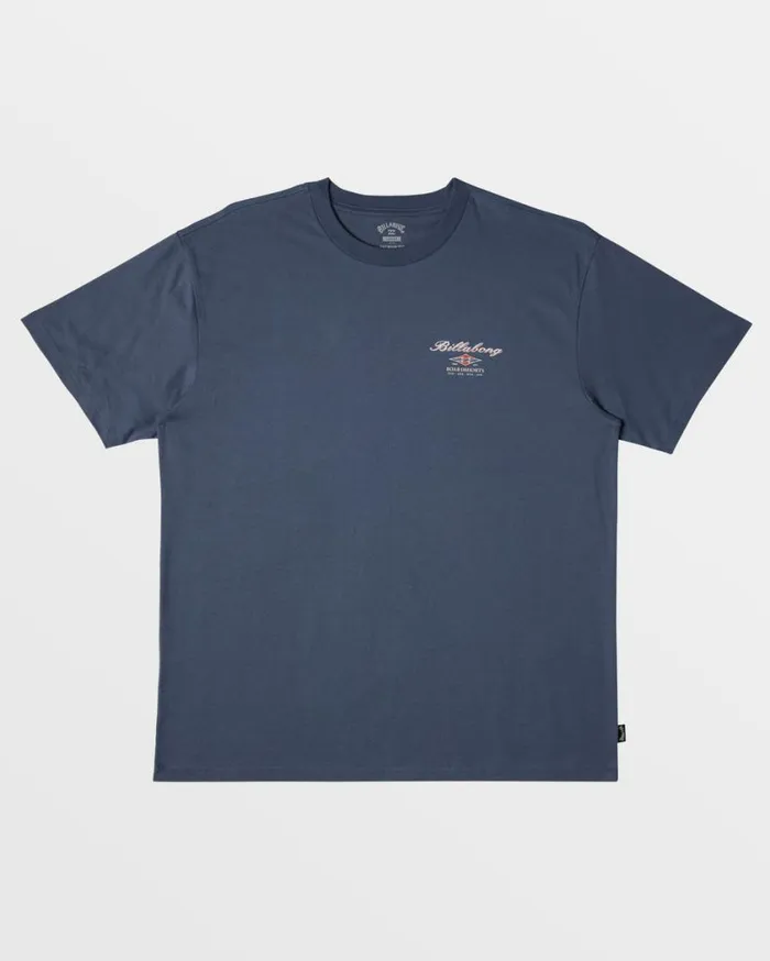 Billabong Crossboards TShirt Slate Blue Mens TShirts