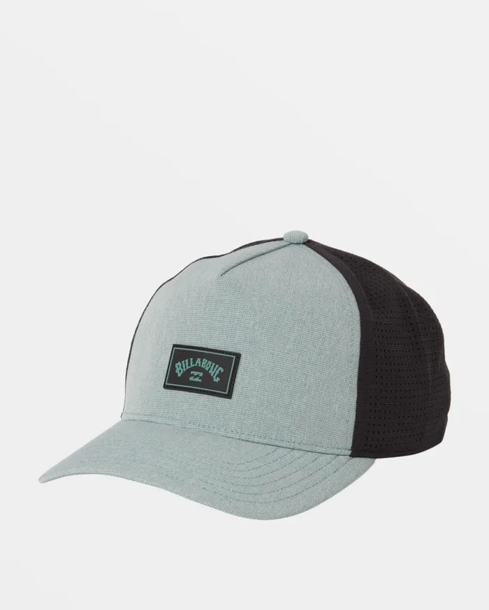 Billabong Crossfire Snapback Hat Jade Stone Mens Beanies