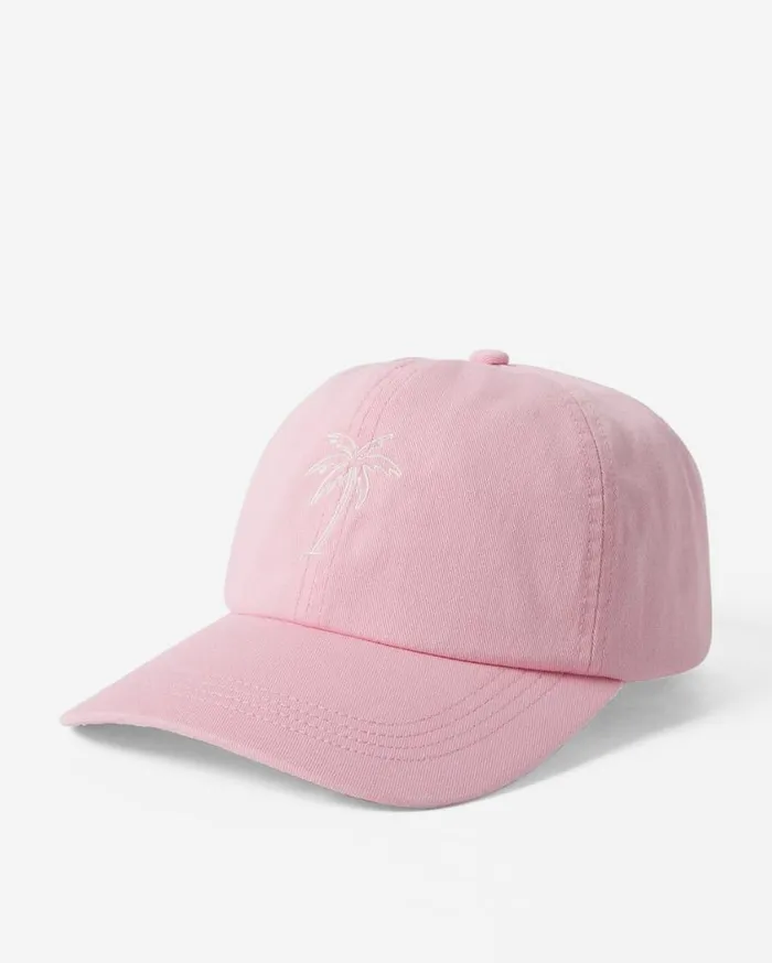 Billabong Dad Cap Strapback Hat Light Pink Trails Womens Hats and Beanies