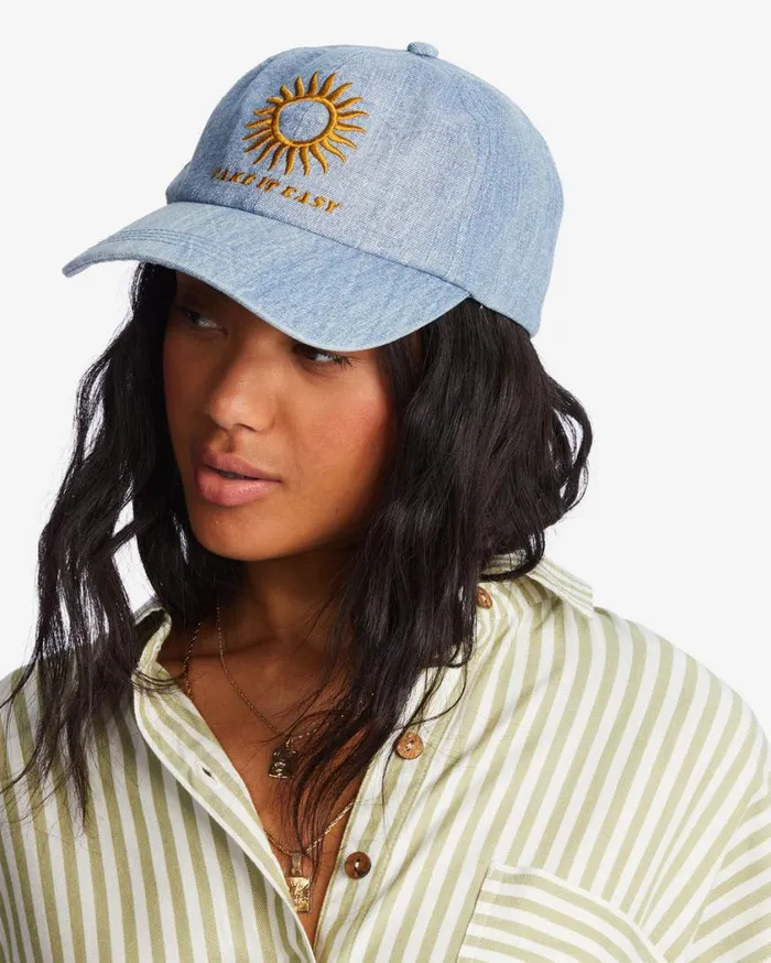 Billabong Dad Cap Strapback Hat True Blue Womens Hats and Beanies Billabong Dad Cap Strapback Hat True Blue Womens Hats and Beanies