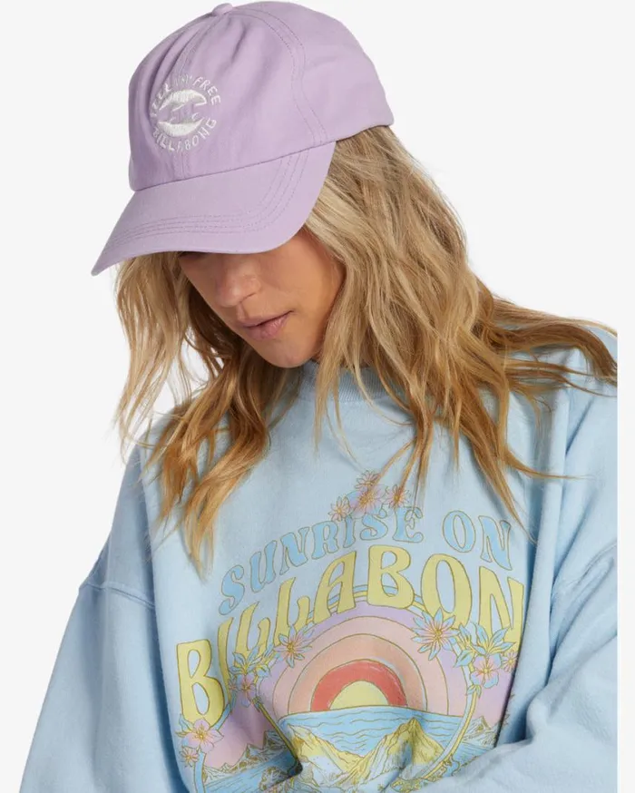 Billabong Dad Hat Strapback Hat Peaceful Lilac Womens Hats and Beanies