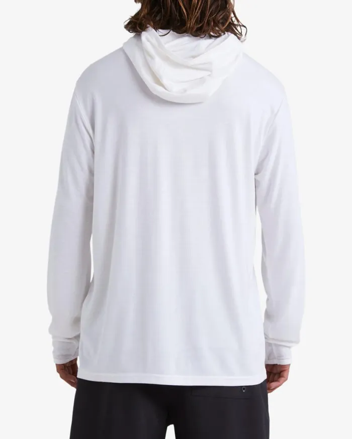 Billabong Eclipse Hooded Long Sleeve Surf TShirt White Mens Rashguards and Surf Tees Billabong Eclipse Hooded Long Sleeve Surf TShirt White Mens Rashguards and Surf Tees