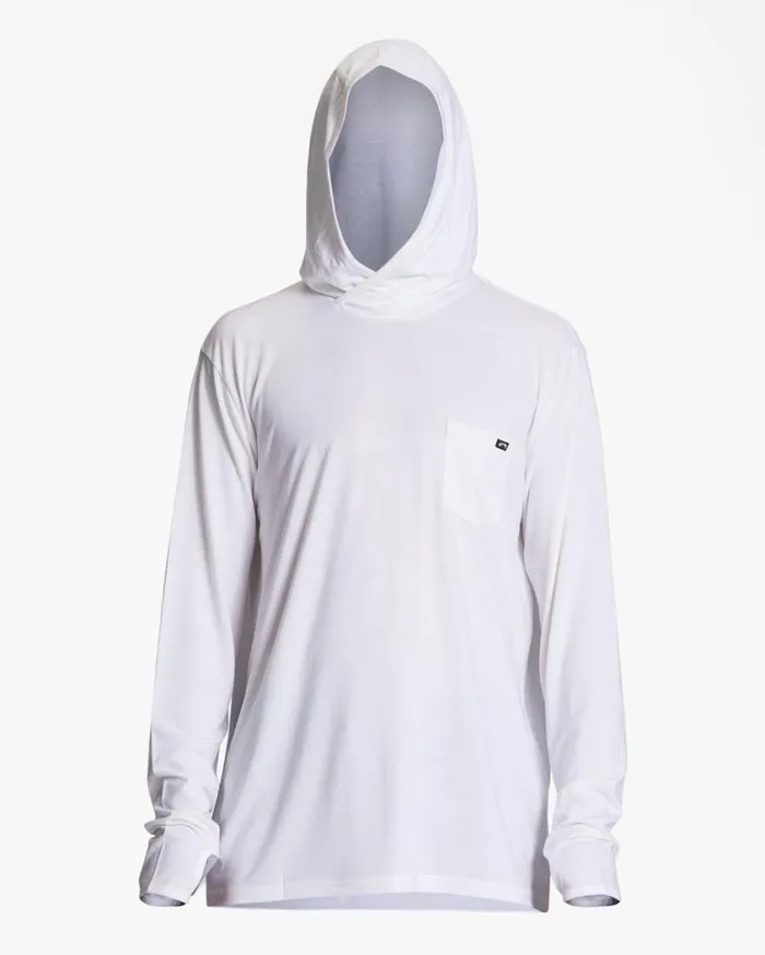 Billabong Eclipse Hooded Long Sleeve Surf TShirt White Mens Rashguards and Surf Tees Billabong Eclipse Hooded Long Sleeve Surf TShirt White Mens Rashguards and Surf Tees