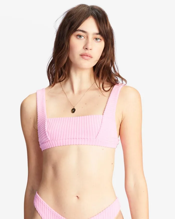 Billabong In The Loop Tank Bikini Top Pink Skies Womens Bikini Tops