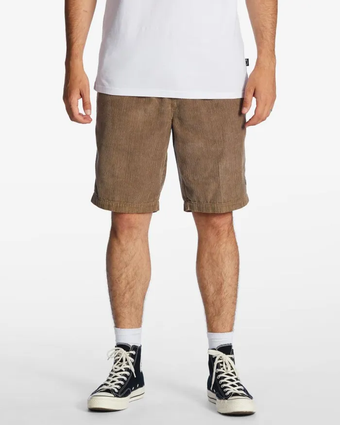 Billabong Larry Corduroy 20034 Shorts Earth Mens Shorts