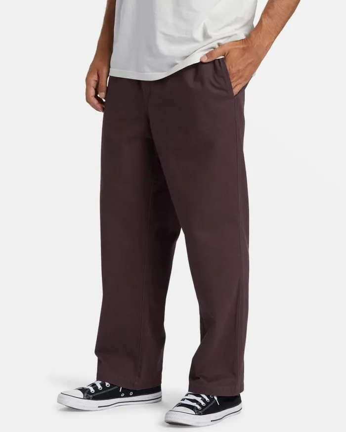 Billabong Larry Elastic Waist Pants Plum Mens Jeans and Pants Billabong Larry Elastic Waist Pants Plum Mens Jeans and Pants
