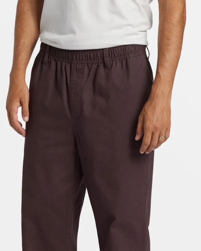 Billabong Larry Elastic Waist Pants Plum Mens Jeans and Pants Billabong Larry Elastic Waist Pants Plum Mens Jeans and Pants