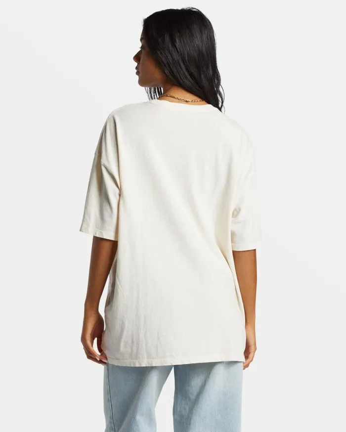 Billabong Night Walks TShirt White Cap Womens Graphic Tees and Tanks