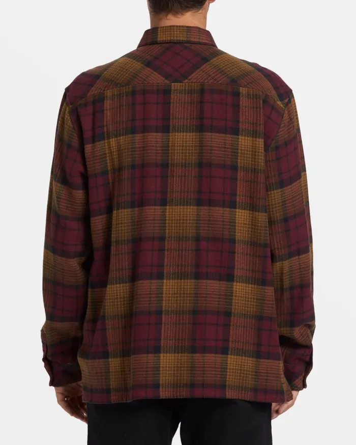Billabong Offshore Flannel Shirt Port Mens Shirts Billabong Offshore Flannel Shirt Port Mens Shirts