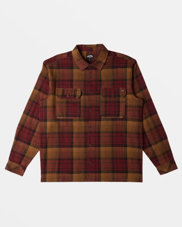 Billabong Offshore Flannel Shirt Port Mens Shirts Billabong Offshore Flannel Shirt Port Mens Shirts