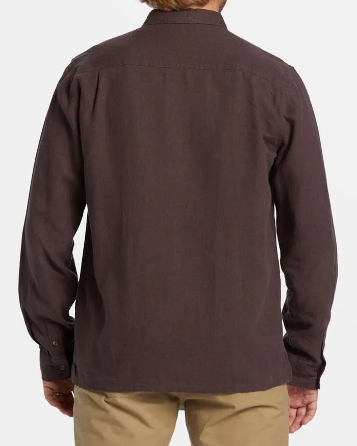 Billabong Ricardo Long Sleeve Shirt Plum Mens Shirts Billabong Ricardo Long Sleeve Shirt Plum Mens Shirts