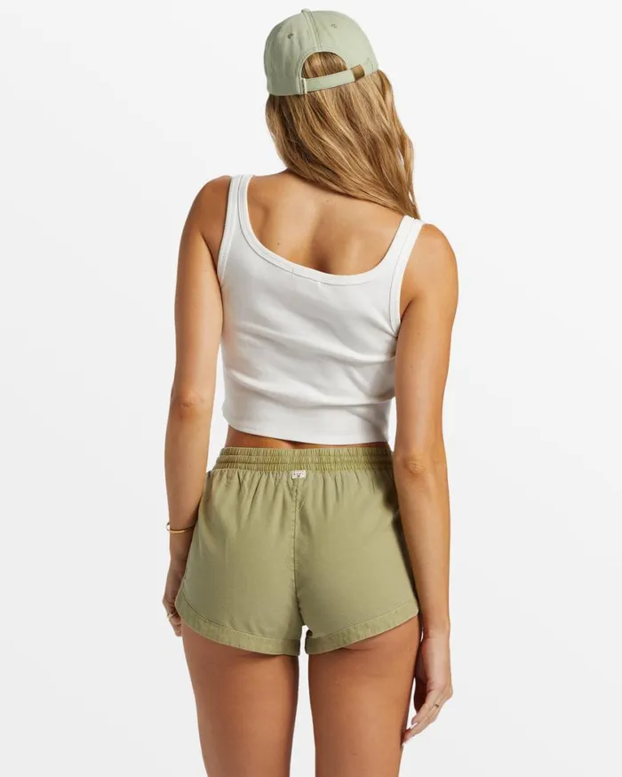 Billabong Road Trippin Elastic Waist Shorts Avocado Womens Shorts