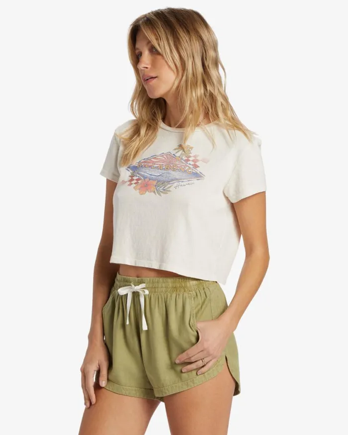 Billabong Road Trippin Elastic Waist Shorts Avocado Womens Shorts