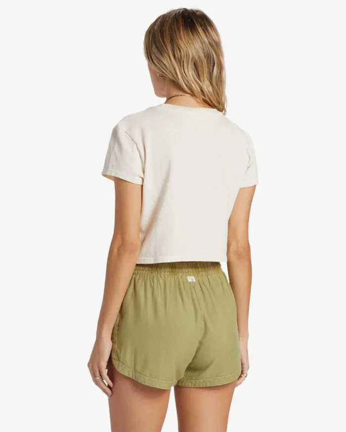 Billabong Road Trippin Elastic Waist Shorts Avocado Womens Shorts