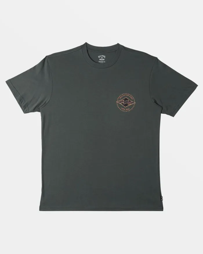 Billabong Rotor Diamond TShirt Slate Green Mens TShirts Billabong Rotor Diamond TShirt Slate Green Mens TShirts
