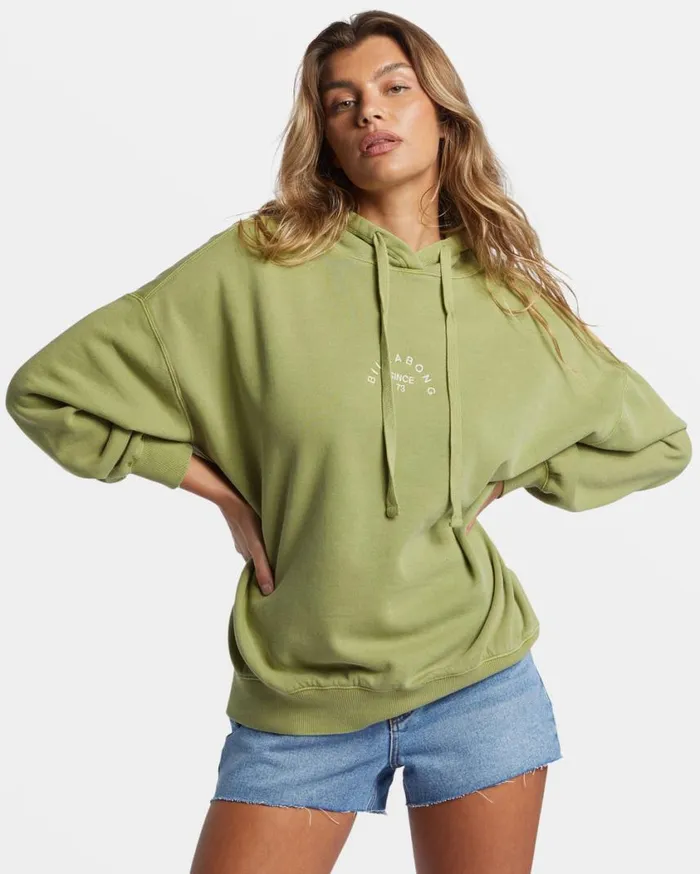 Billabong So Classic Hoodie Avocado Womens Sweatshirts and Fleece