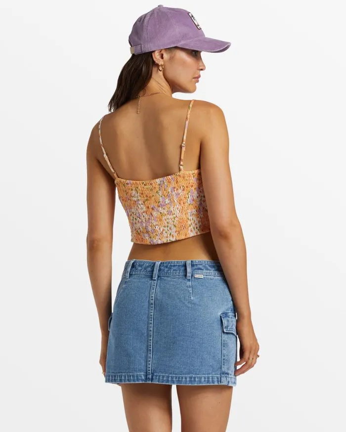 Billabong So Simple Cropped Cami Top Peach Whip Womens Tops Billabong So Simple Cropped Cami Top Peach Whip Womens Tops