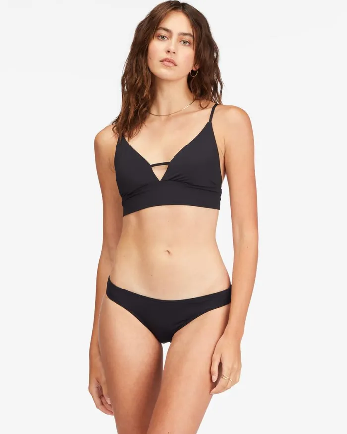 Billabong Sol Searcher VNeck Cami Bikini Top Black Pebble Womens Bikini Tops Billabong Sol Searcher VNeck Cami Bikini Top Black Pebble Womens Bikini Tops