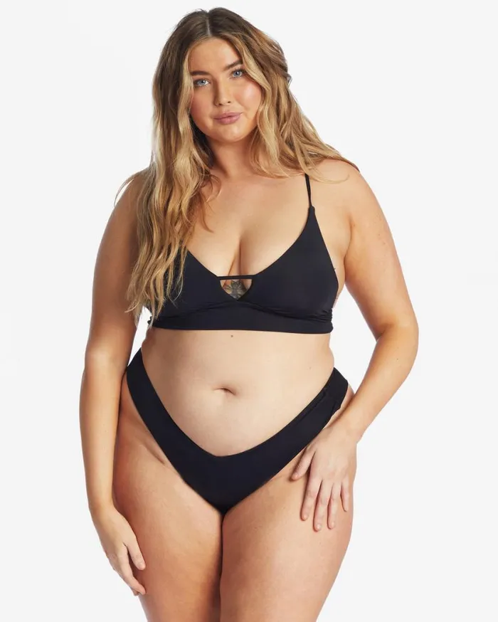 Billabong Sol Searcher VNeck Cami Bikini Top Black Pebble Womens Bikini Tops Billabong Sol Searcher VNeck Cami Bikini Top Black Pebble Womens Bikini Tops