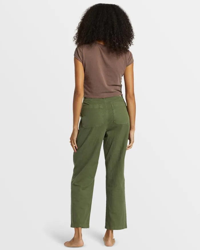 Billabong Stay Grounded StraightLeg Pants Treehugger Womens Jeans and Pants Billabong Stay Grounded StraightLeg Pants Treehugger Womens Jeans and Pants