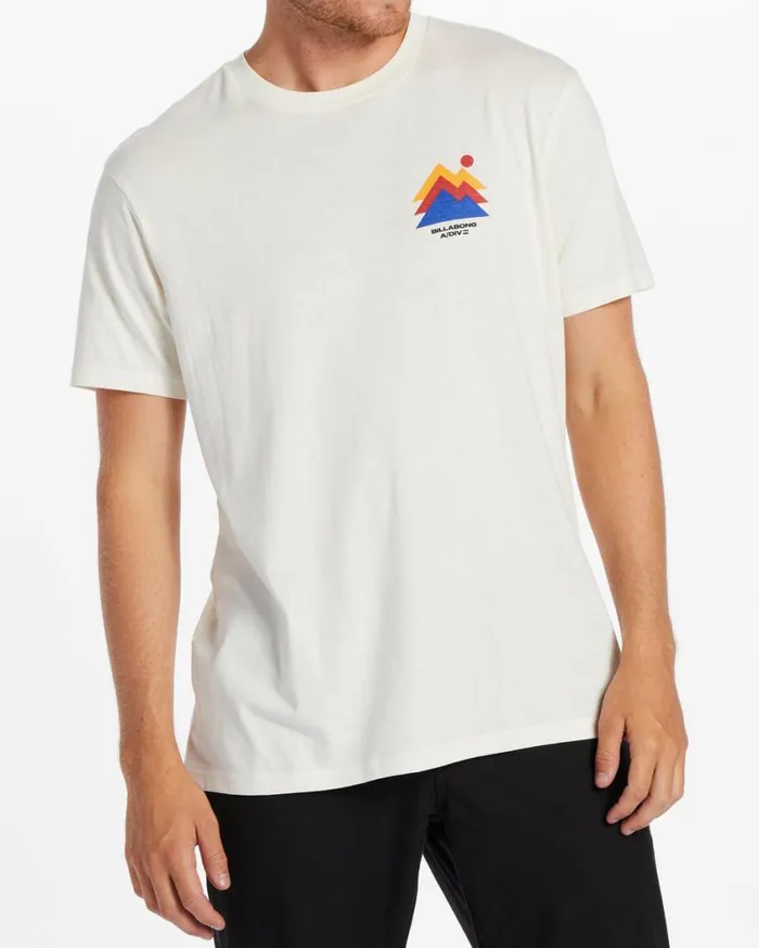 Billabong Stepped TShirt Off White Mens TShirts