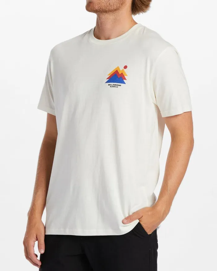 Billabong Stepped TShirt Off White Mens TShirts