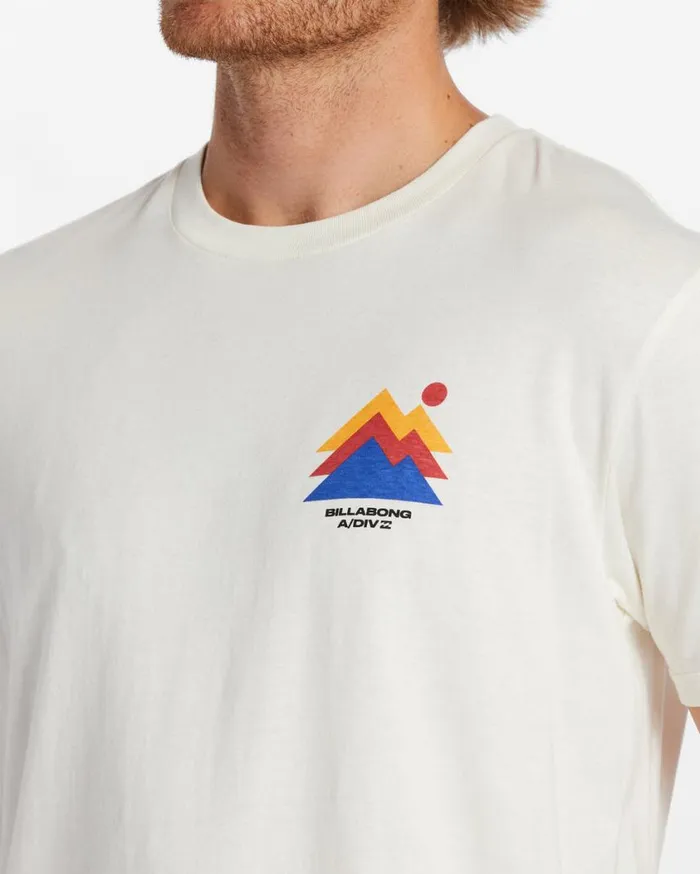 Billabong Stepped TShirt Off White Mens TShirts