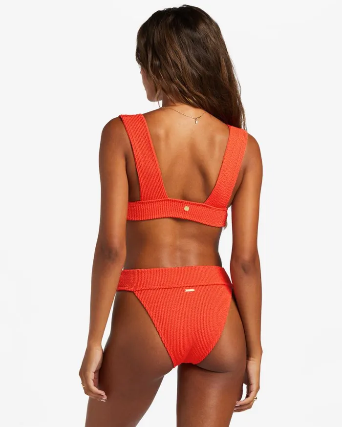 Billabong Summer High Aruba Bikini Bottoms Red Aloha Womens Bikini Bottoms