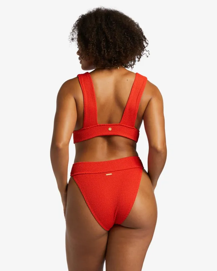 Billabong Summer High Aruba Bikini Bottoms Red Aloha Womens Bikini Bottoms