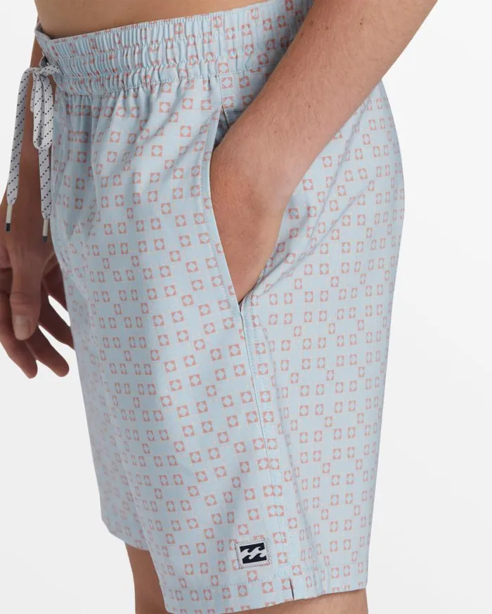 Billabong Sundays Layback 17034 Elastic Waist Shorts Ash Blue Mens Short Length 16034 8211 175034 Billabong Sundays Layback 17034 Elastic Waist Shorts Ash Blue Mens Short Length 16034 8211 175034