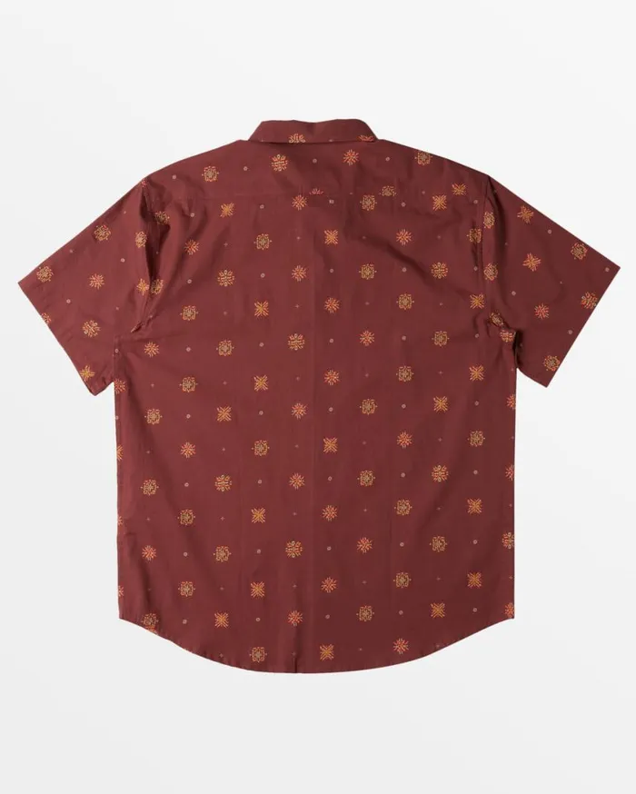 Billabong Sundays Mini Short Sleeve Shirt Dusty Red Mens Shirts Billabong Sundays Mini Short Sleeve Shirt Dusty Red Mens Shirts
