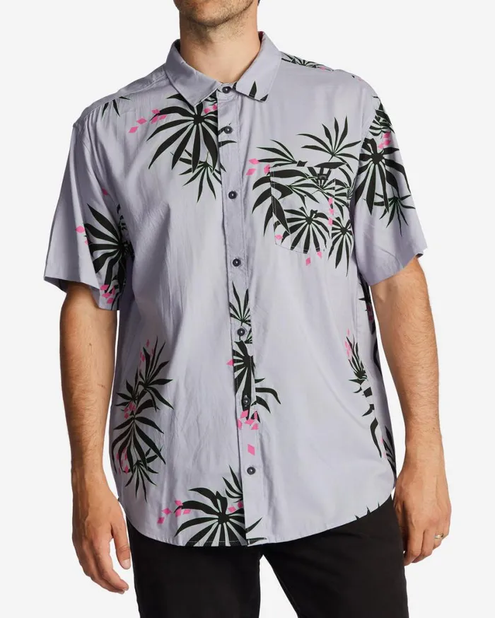 Billabong Sundays Short Sleeve Shirt Purple Haze Mens Shirts