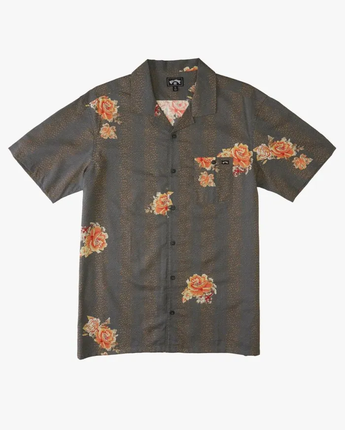 Billabong Sundays Vacay Short Sleeve Shirt Mud Mens Shirts Billabong Sundays Vacay Short Sleeve Shirt Mud Mens Shirts