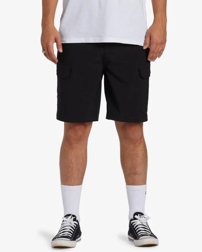 Billabong Surftrek Transport 19034 Cargo Shorts Black Mens Shorts