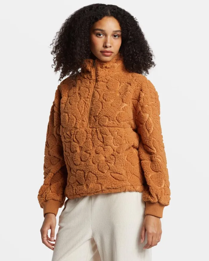 Billabong Time Off HalfZip Fleece Pullover Sandalwood Womens Sweatshirts and Fleece Billabong Time Off HalfZip Fleece Pullover Sandalwood Womens Sweatshirts and Fleece