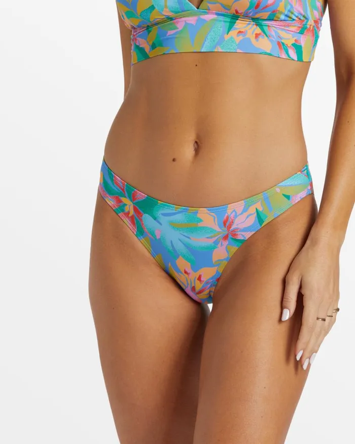 Billabong Tropic Daze Lowrider Medium Waist Bikini Bottoms Multi Womens Bikini Bottoms Billabong Tropic Daze Lowrider Medium Waist Bikini Bottoms Multi Womens Bikini Bottoms