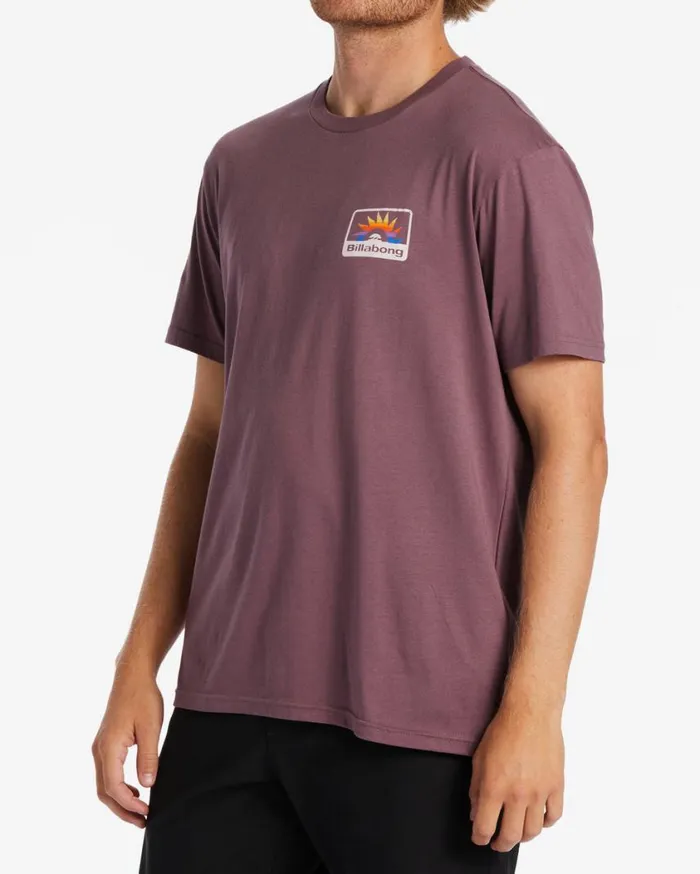 Billabong Walled TShirt Vintage Violet Mens TShirts Billabong Walled TShirt Vintage Violet Mens TShirts