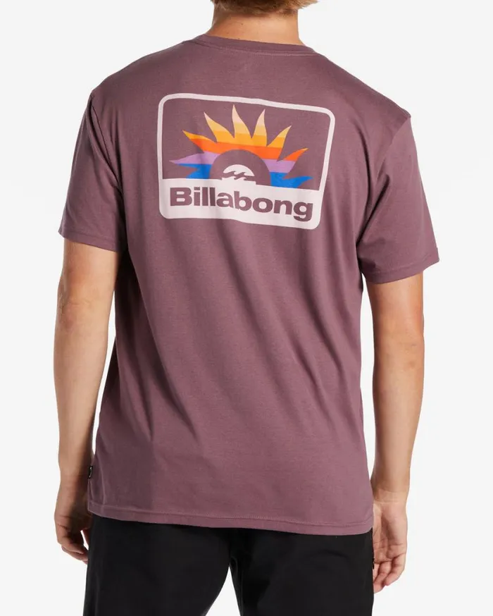 Billabong Walled TShirt Vintage Violet Mens TShirts Billabong Walled TShirt Vintage Violet Mens TShirts